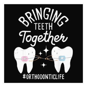 Bringing Teeth Together - Orthodontist Photo Print