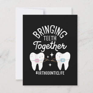 Bringing Teeth Together - Orthodontist RSVP Card