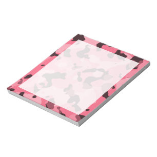 Brink Pink Camo; Camouflage Notepad