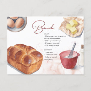 Brioche Recipe Card