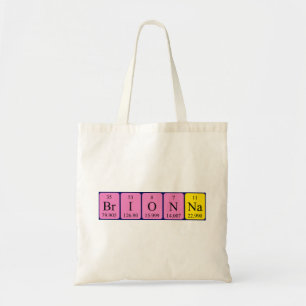 Brionna periodic table name tote bag