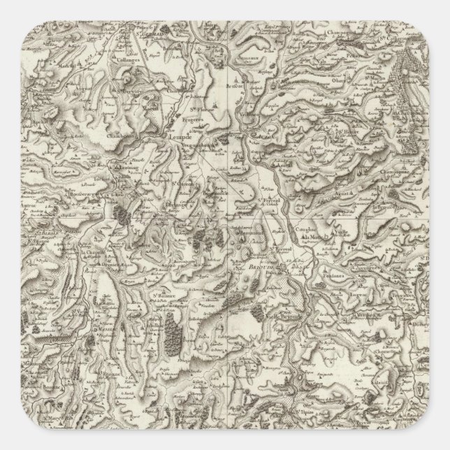 Brioude, Issoire Square Sticker (Front)