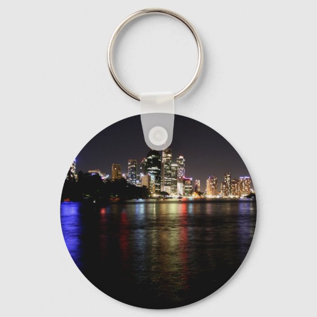 Brisbane at Night Key Ring (Front)
