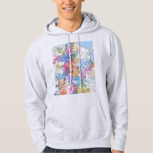 Brisbane Australia City Map Hoodie