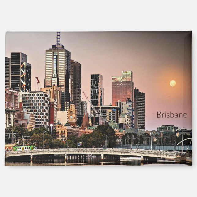 Brisbane, Australia cityscape  Magnet (Front)