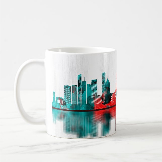 Brisbane Australia Skyline Coffee Mug (Left)