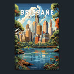 Brisbane Australia Travel Art Vintage Poster<br><div class="desc">Brisbane retro vector travel design. Brisbane,  the vibrant capital of Queensland,  Australia,  is a city that seamlessly blends urban energy with laid-back charm. Nestled on the banks of the Brisbane River,  it boasts a subtropical climate,  stunning natural beauty,  and a rich cultural tapestry.</div>