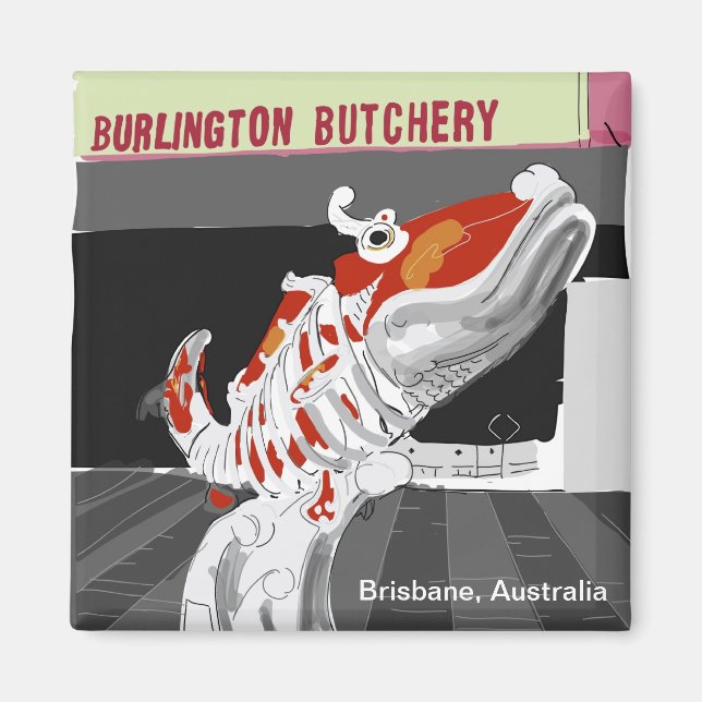 Brisbane Chinatown Town  Magnet (Front)