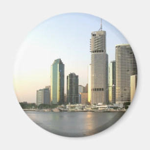 Brisbane city skyline magnet