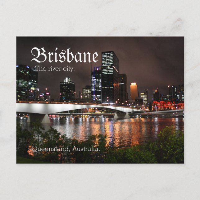 Brisbane Queensland Australia the river city Postcard (Front)