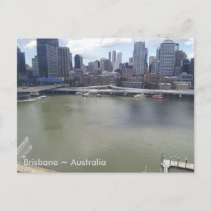 Brisbane River, Brisbane, Queensland, Australia (A Postcard