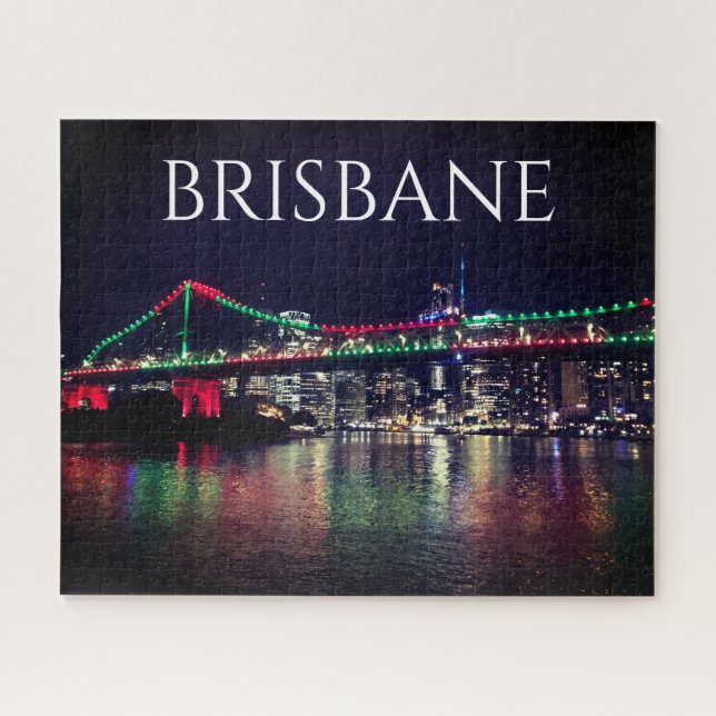 brisbane story bridge night jigsaw puzzle (Horizontal)