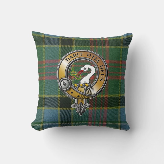 Brisbane Tartan & Badge Cushion (Front)