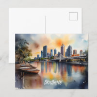Brisbane watercolor art
