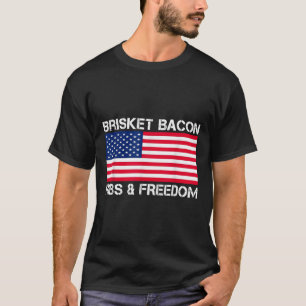 Brisket Bacon Ribs &amp; Freedom Grill Bbq Meat Sm T-Shirt