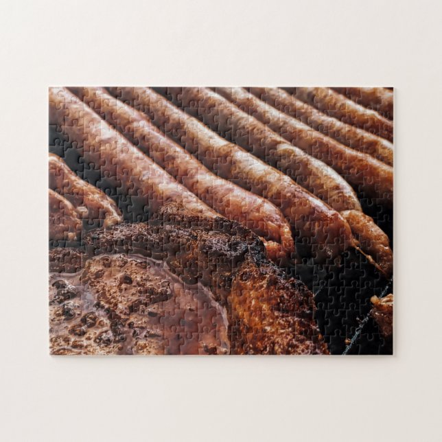 Brisket BBQ Brats Meat Jigsaw Puzzle (Horizontal)