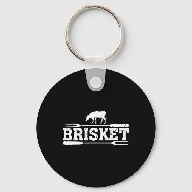 Brisket Bbq Grilling Byrbecue Bbq Master Grilling  Key Ring (Front)