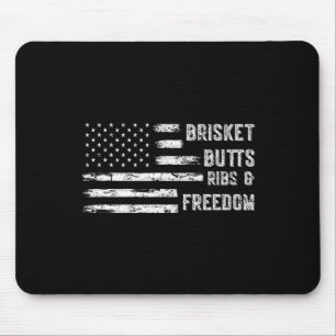 Brisket Butts Ribs And Freedom Bbq  Mouse Pad
