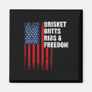 Brisket Butts Ribs And Freedom Steak Cooking Beef Magnet