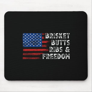 Brisket Butts Ribs And Freedom Steak Cooking Beef Mouse Pad