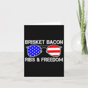 Brisket Bycon Ribs And Freedom Grill Bbq Meat Smok Card