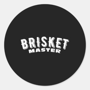 Brisket Master Smoked Meat Bbq Texas Brisket Classic Round Sticker