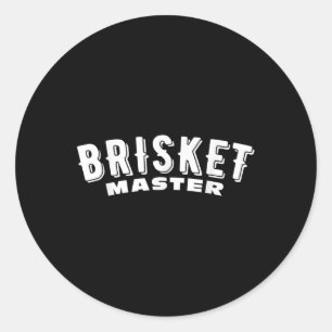 Brisket Master Smoked Meat Bbq Texas Brisket Classic Round Sticker