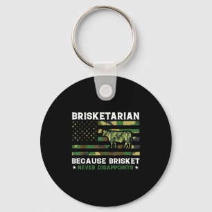 Brisketarian because brisket disappoints shirt bbq key ring