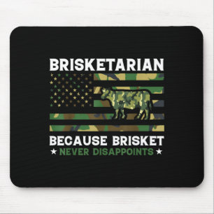 Brisketarian because brisket disappoints shirt bbq mouse pad