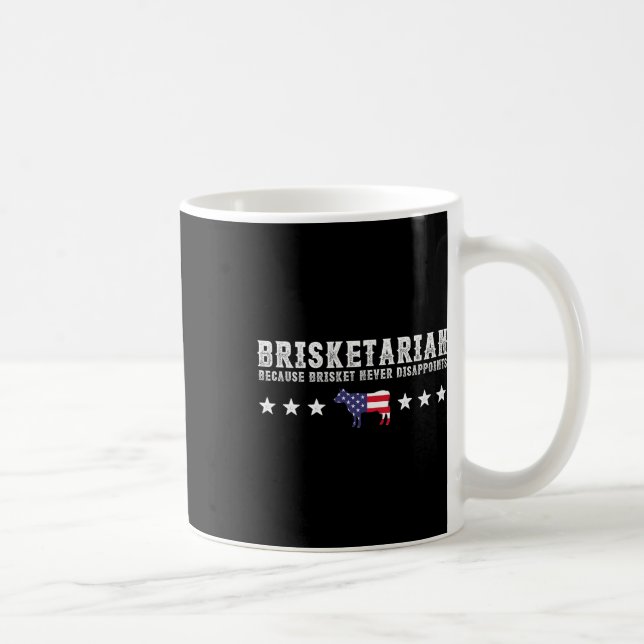 Brisketarian Because Brisket Never Disappoints Bbq Coffee Mug (Right)