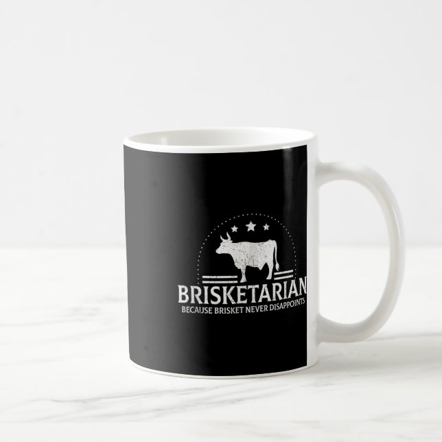 Brisketarian Because Brisket Never Disappoints Bbq Coffee Mug (Right)