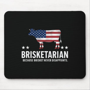 Brisketarian Brisket Bbq For Men Funny Men Byrbecu Mouse Pad