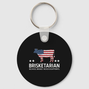 Brisketarian Brisket Bbq Meat Humour Bbq Men Key Ring