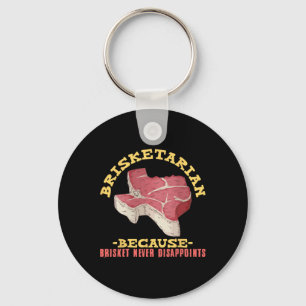 Brisketarian Funny Texas Bbq Meat Lover Key Ring