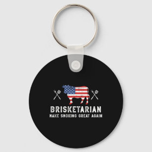 Brisketarian Make Smoking Great Again Brisket Meat Key Ring