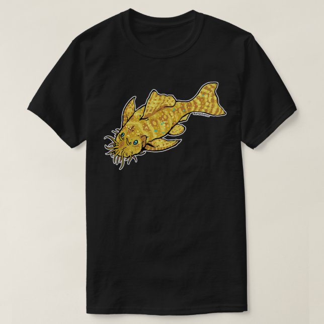 Bristlenose Pleco Lemon T-Shirt (Design Front)
