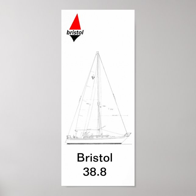 Bristol 38.8 Sloop Poster (Front)