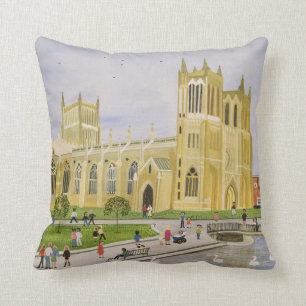 Bristol Cathedral and College Green 1989 Cushion