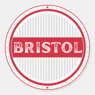 Bristol City Pride Emblem – English Identity Classic Round Sticker