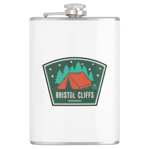 Bristol Cliffs Wilderness Vermont Camping Hip Flask