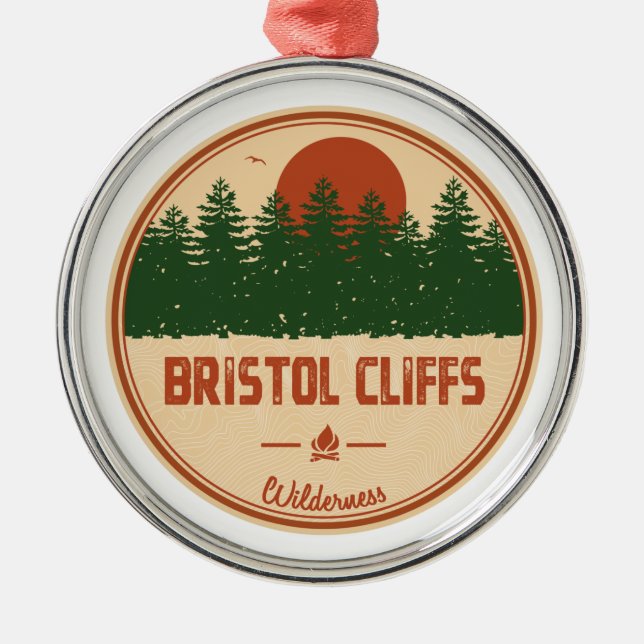 Bristol Cliffs Wilderness Vermont Metal Ornament (Front)