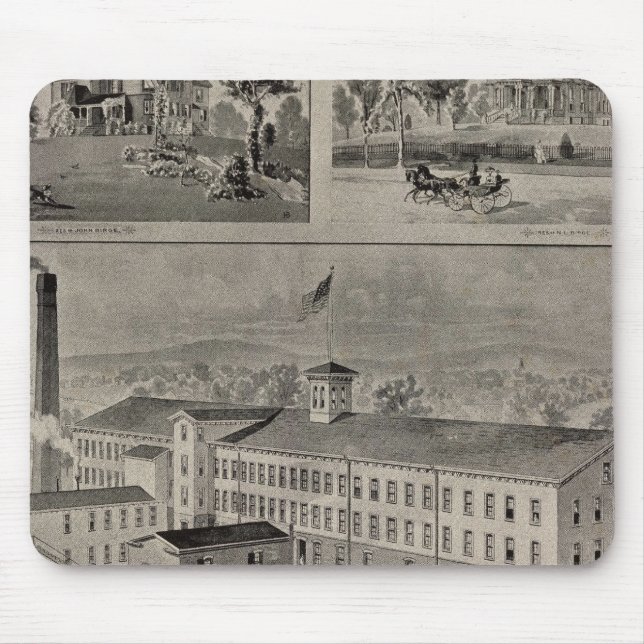 Bristol Connecticut Illustration Mouse Pad (Front)