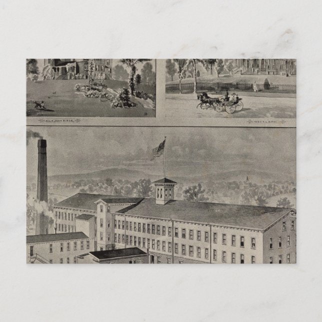 Bristol Connecticut Illustration Postcard (Front)