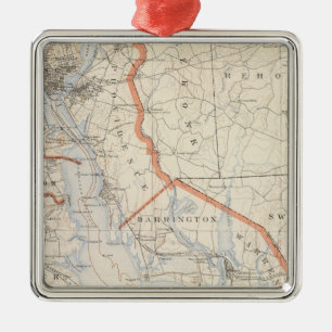 Bristol Country, Rhode Island Metal Tree Decoration