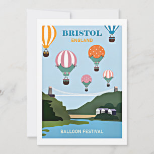 Bristol England balloon festival Card