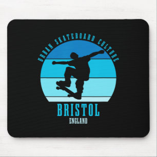 Bristol England Skateboarder Urn Skateboarding Mouse Pad