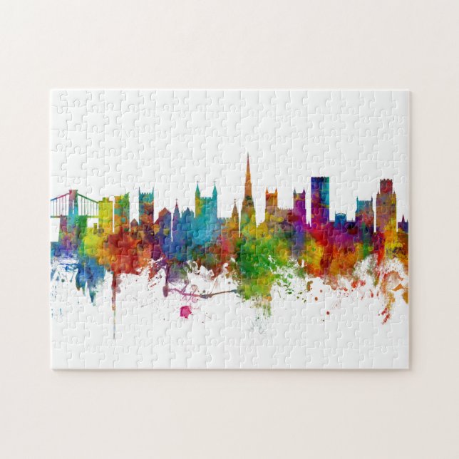 Bristol England Skyline Jigsaw Puzzle (Horizontal)