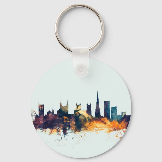 Bristol England Skyline Key Ring (Front)