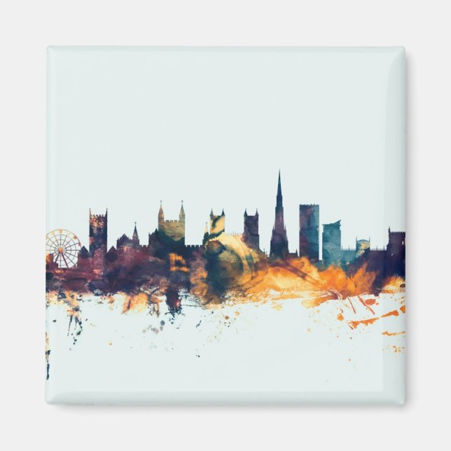 Bristol England Skyline Magnet (Front)
