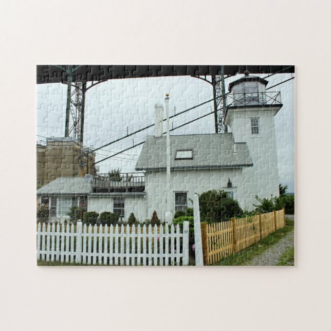 Bristol Ferry Lighthouse, Rhode Island Jigsaw Puzzle (Horizontal)